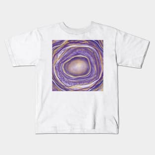 Purple Geode Kids T-Shirt